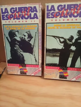 Lote 2 VHS La Guerra Civil Española