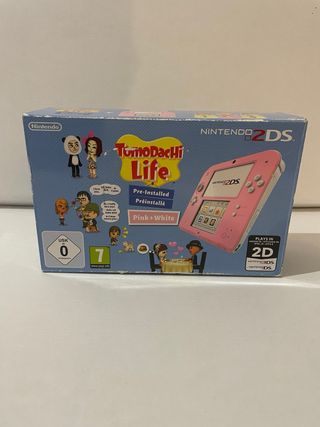 Nintendo 2Ds Rosa e Bianco Tomodachi life boxato