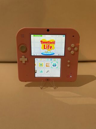 Nintendo 2Ds Rosa e Bianco Tomodachi life boxato
