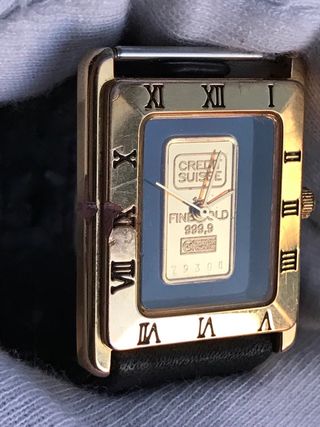 Reloj Oro 999 Credit Suisse + Regalo