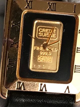Reloj Oro 999 Credit Suisse + Regalo