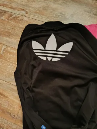 Giacca tuta Adidas nera donna