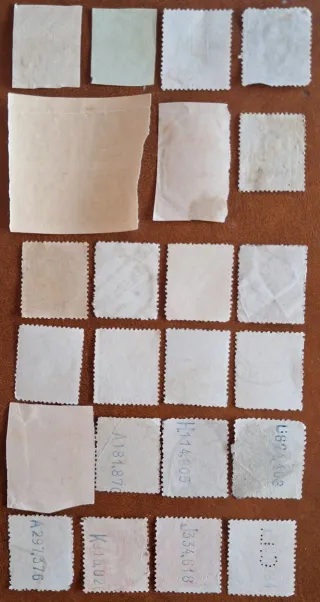 Colección 23 sellos Isabel II-Alfonso XIII