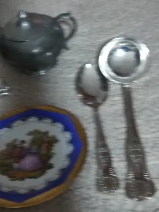 Lote objetos antiguos varios