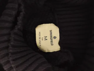 Jersey Springfield cuello alto hombre azul