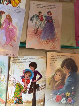 Lote de 6 postales antiguas Jean Varo