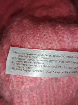 Jersey Zara Rosa Calado