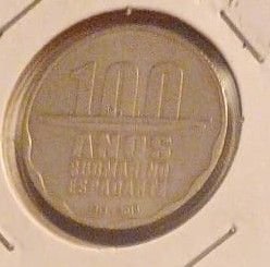 Moeda 100 Anos Submarino Espadarte