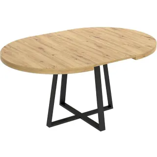 Mesa redonda extensible madera 110-160cm