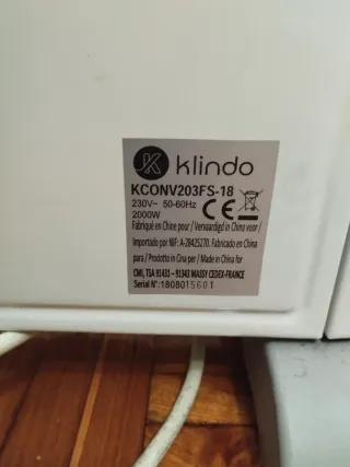 Calefactor Klindo 2000W