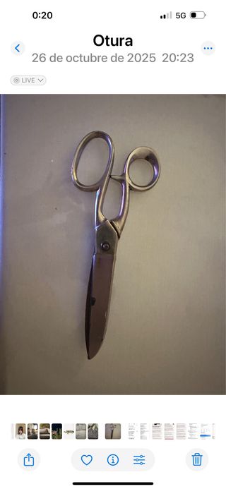 Tijeras de sastre antiguas