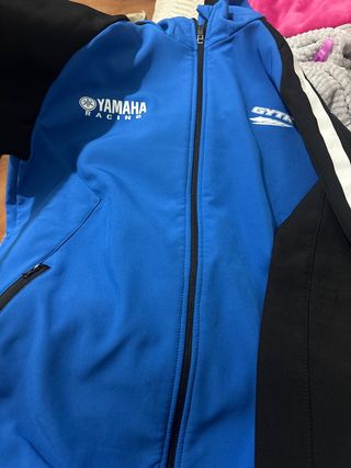 Sudadera Yamaha Racing Azul y Negra Original