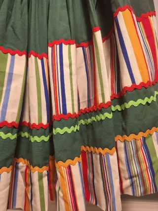 Falda labradora verde ancho32 largo77