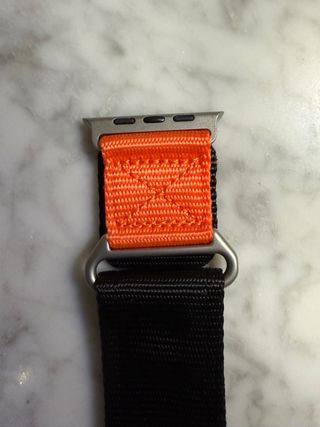 Correa Táctica Apple Watch Ultra 49mm Negra/Naranj