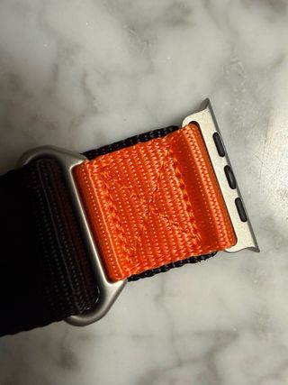 Correa Táctica Apple Watch Ultra 49mm Negra/Naranj