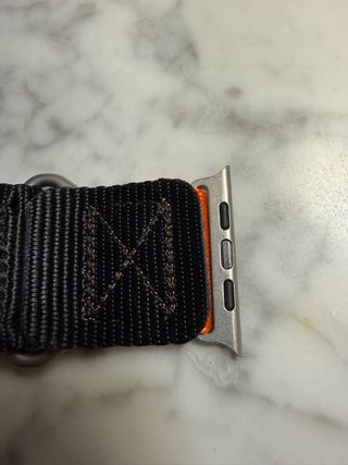 Correa Táctica Apple Watch Ultra 49mm Negra/Naranj