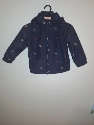 Chaqueta infantil H&M dinosaurios azul