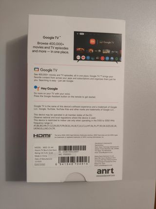 Xiaomi TV Box S 3a Gen 4K Ultra-HD (PRECINTADO)