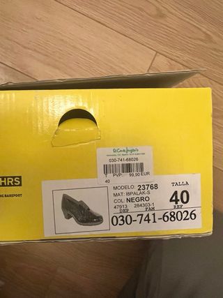 Zapatos piel marca  24 HORAS negros NUEVOS