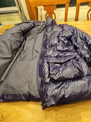 Piumino Calvin Klein Jeans Viola Vera Piuma