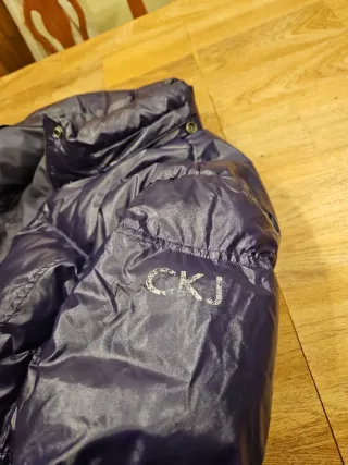 Piumino Calvin Klein Jeans Viola Vera Piuma