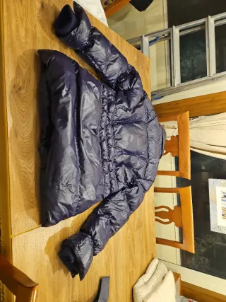 Piumino Calvin Klein Jeans Viola Vera Piuma