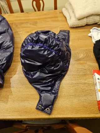 Piumino Calvin Klein Jeans Viola Vera Piuma