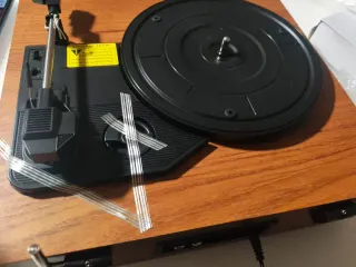 Tocadiscos Vintage Marrón Bluetooth