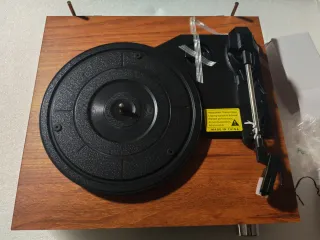 Tocadiscos Vintage Marrón Bluetooth