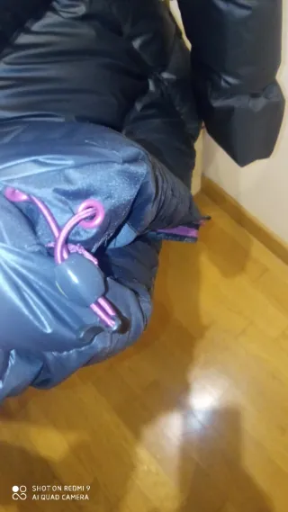 Plumon Decathlon T XL Negro para guardar mochila