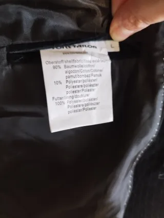 Blazer Terciopelo Tom Tailor Negro Talla L