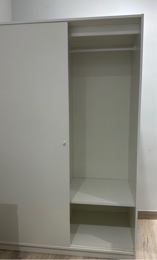 Armario KLEPPSTAD puertas correderas blanco