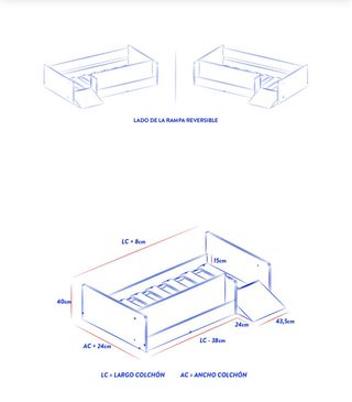 Cama Montessori Madera Maciza