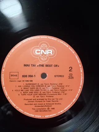 Vinilo Mai Tai - Álbum Debut 1985.