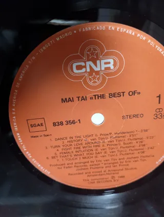 Vinilo Mai Tai - Álbum Debut 1985.