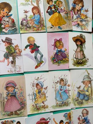 Lote Postales Antiguas Mary Kay, Baro, Nuco