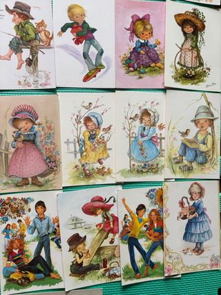 Lote Postales Antiguas Mary Kay, Baro, Nuco