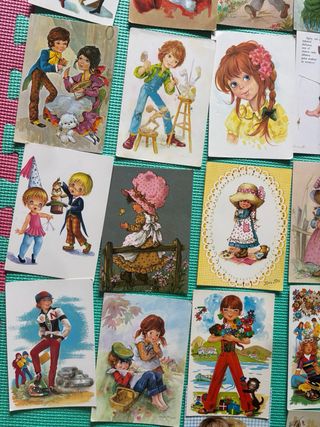 Lote Postales Antiguas Mary Kay, Baro, Nuco