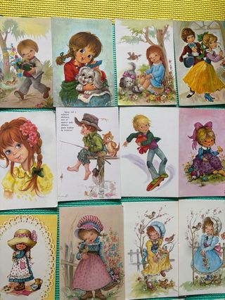 Lote Postales Antiguas Mary Kay, Baro, Nuco