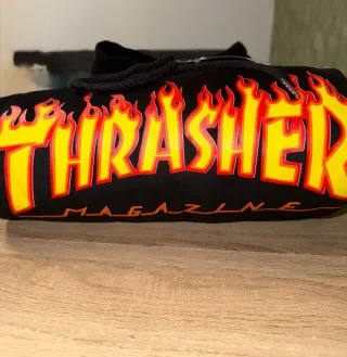 Felpa Thrasher con logo fiamme
