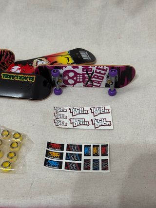 5 Mini Skateboards Tech Deck + accesorios