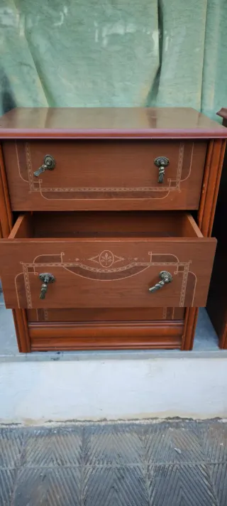 Mesitas de noche de madera (2 unidades)