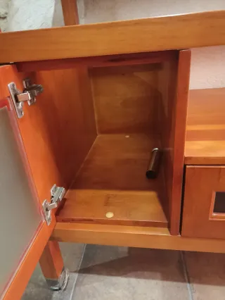 Mueble lavabo cerezo claro espejoREBAJADO