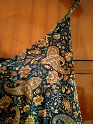 Vestido largo estampado mujer