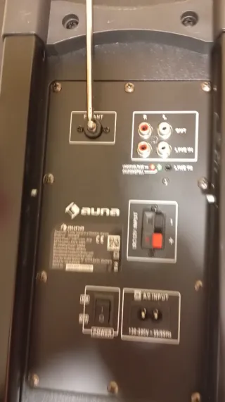 Altavoz Karaoke auna con Mando y Cable y micrófono