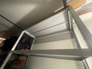 3 Estanterías modulares metalicas gris