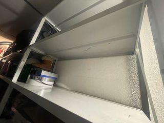 3 Estanterías modulares metalicas gris