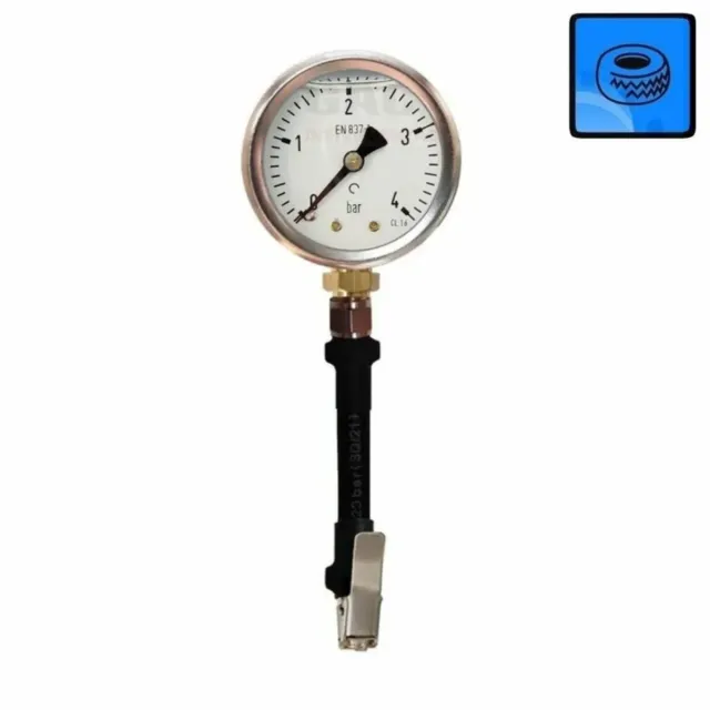 MEDIDOR PRESIÓN NEUMATICOS 4 BAR CORTO NUEVO!!!