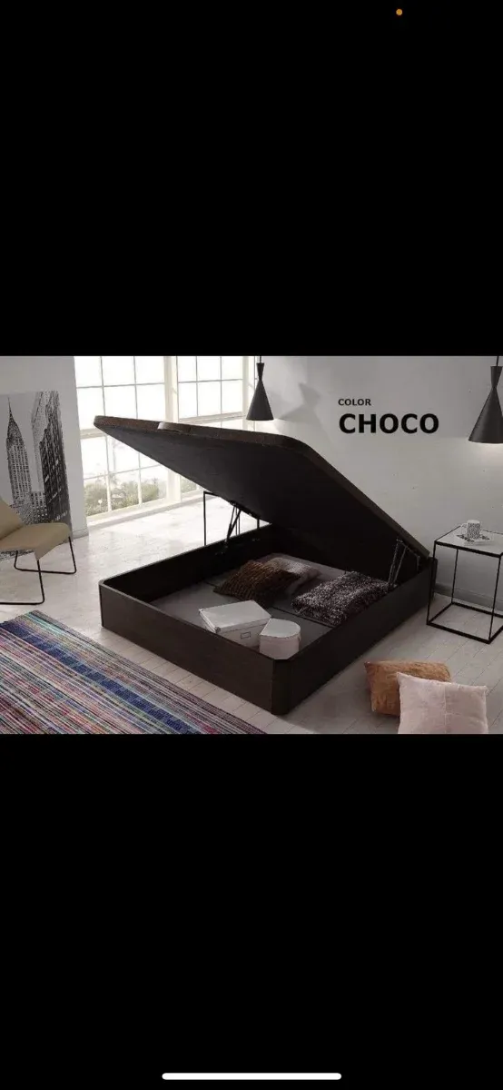 Canapé abatible con colchón y cabezal