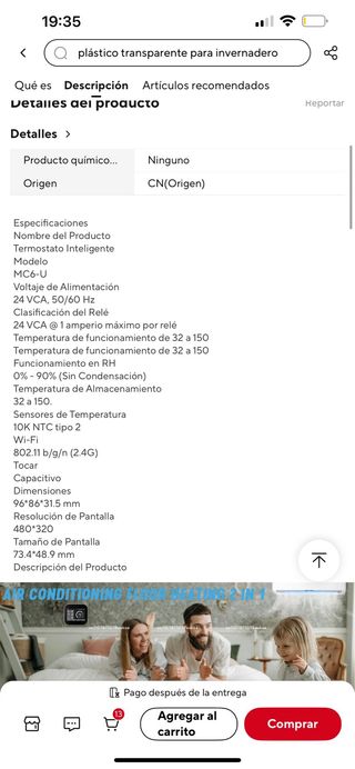 Termostato Inteligente MC6